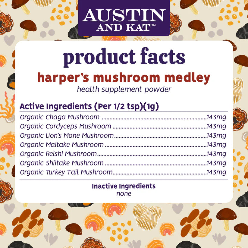 Austin and Kat Mushroom Immunity Medley 1oz