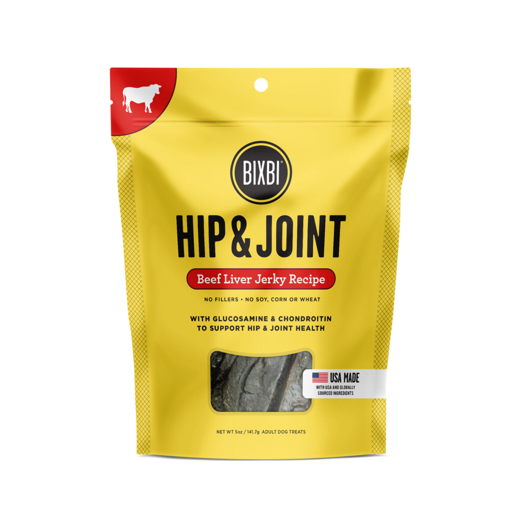 Bixbi Hip & Joint Beef Liver Jerky Dog Treats 12oz