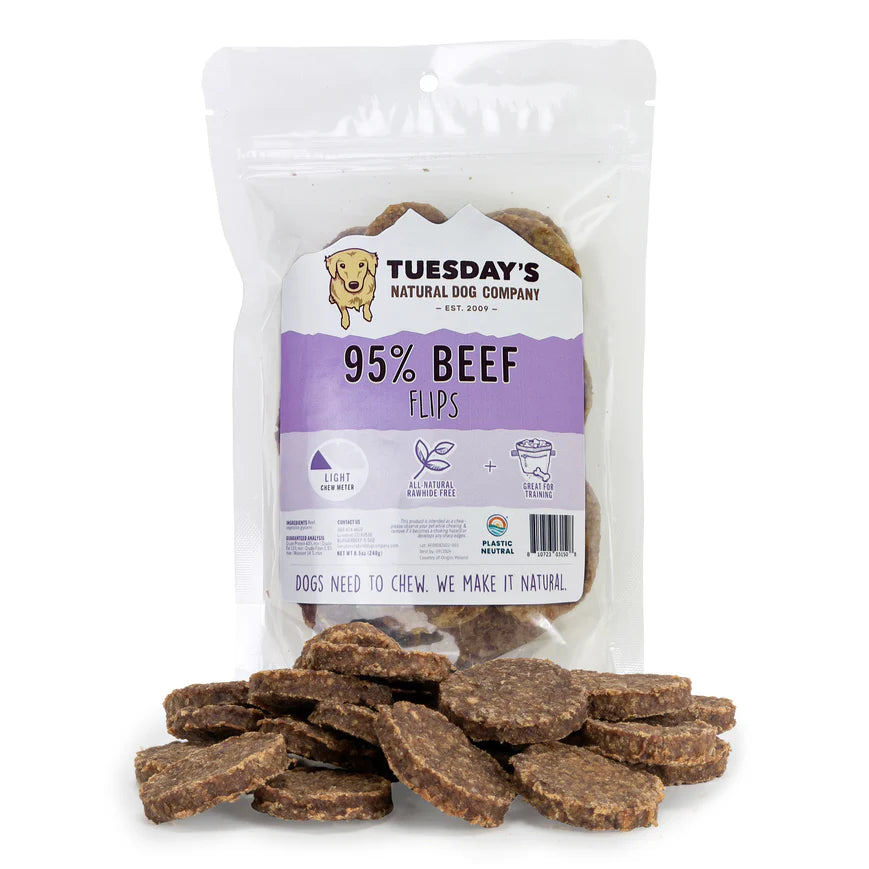 Tuesday's Natural Dog Company "Flips" Treats 8.5oz