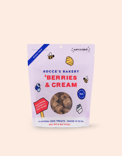 Bocce's Bakery 'Berries & Cream Soft & Chewy Dog Treats 6oz