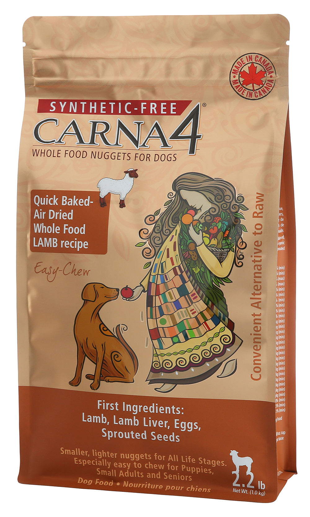 Synthetic-Free Carna4 Easy Chew Lamb Formula Dog Food