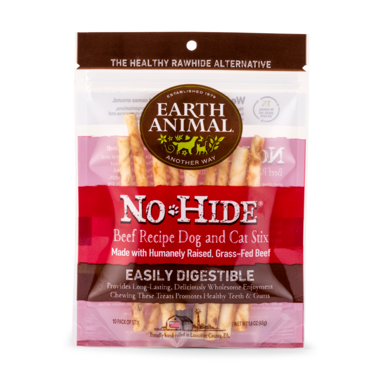 Earth Animal No-Hide Stix Chew Dog Treat, 10-pk