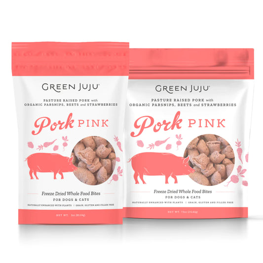 Green Juju Pork Pink Freeze Dried Treats 3oz