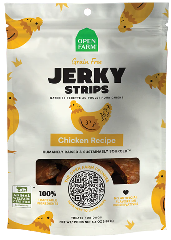 Open Farm Grain-Free Chicken Jerky Strips 5.6oz