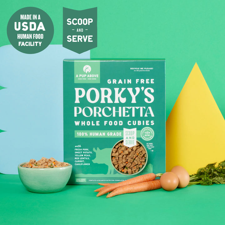 A Pup Above Cubies Porky's Porchetta Grain-Free Dry Dog Food, 2-lb