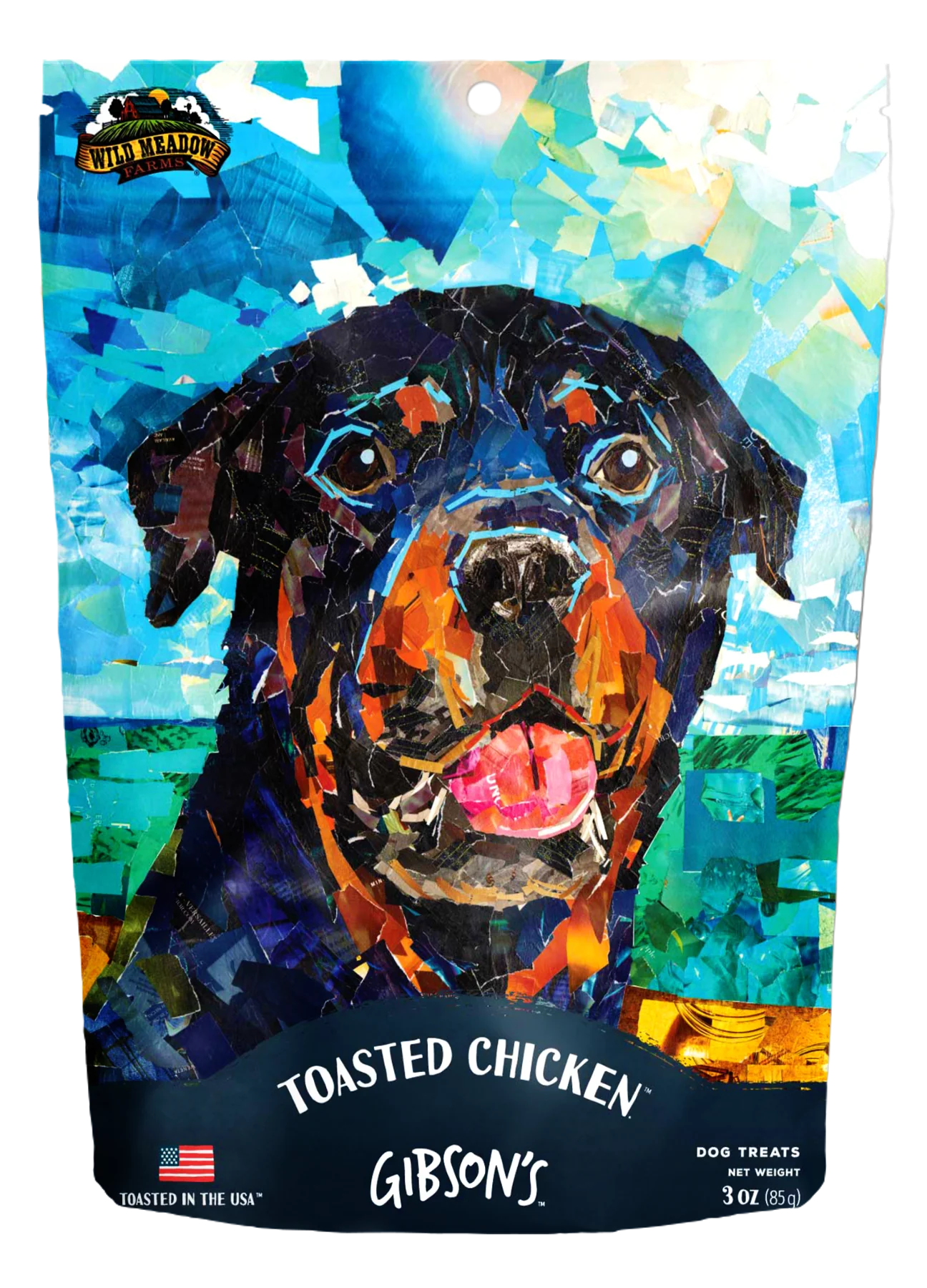 Wild Meadow Farms Gibson's Toasted Chicken Jerky Treats 3oz