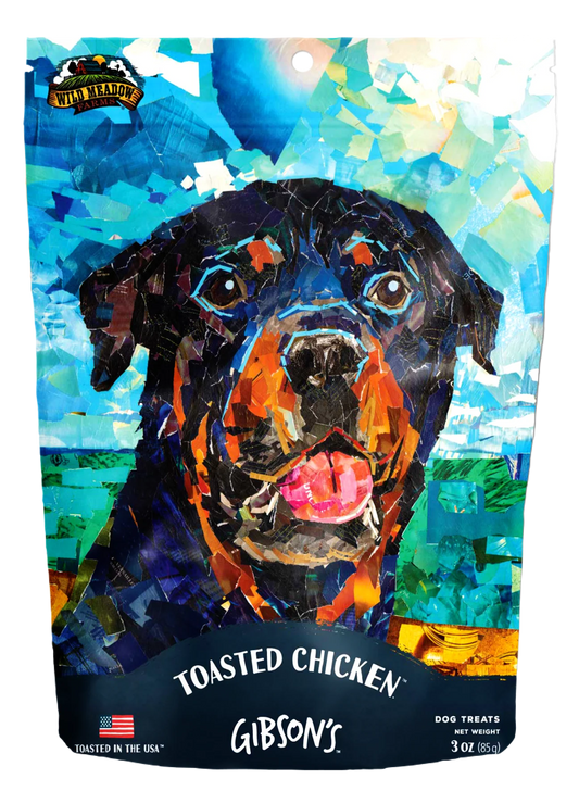 Wild Meadow Farms Gibson's Toasted Chicken Jerky Treats 3oz