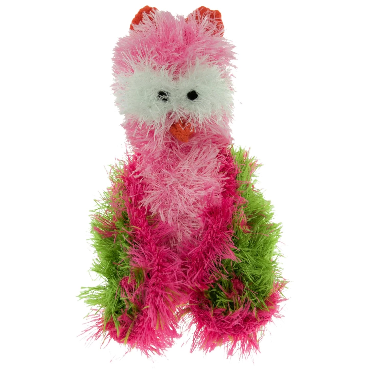 BubleBody Handmade Pink Owl Squeaky Toy