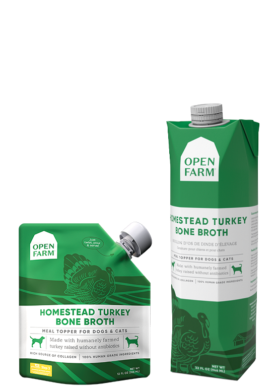 Open Farm Homestead Turkey Bone Broth Cat & Dog Meal Topper