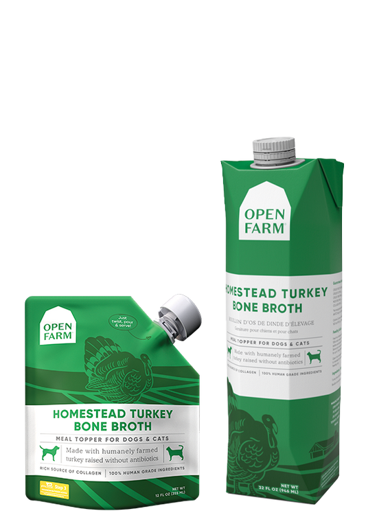 Open Farm Homestead Turkey Bone Broth Cat & Dog Meal Topper