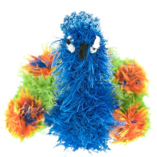 Handmade Peacock Squeaky Toy