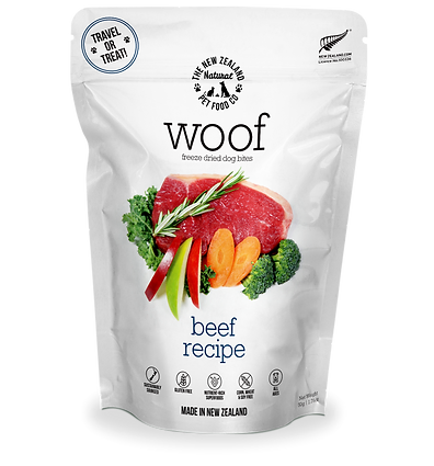 Woof Beef Air Dried Bites 3.5oz