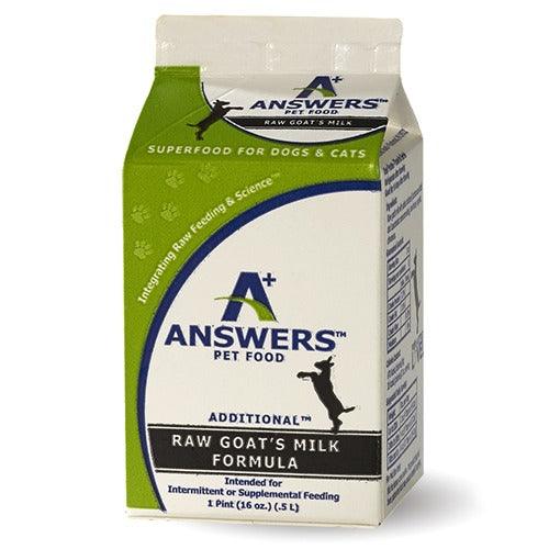 A+ Answers Raw Goat's Milk 16oz (frozen)