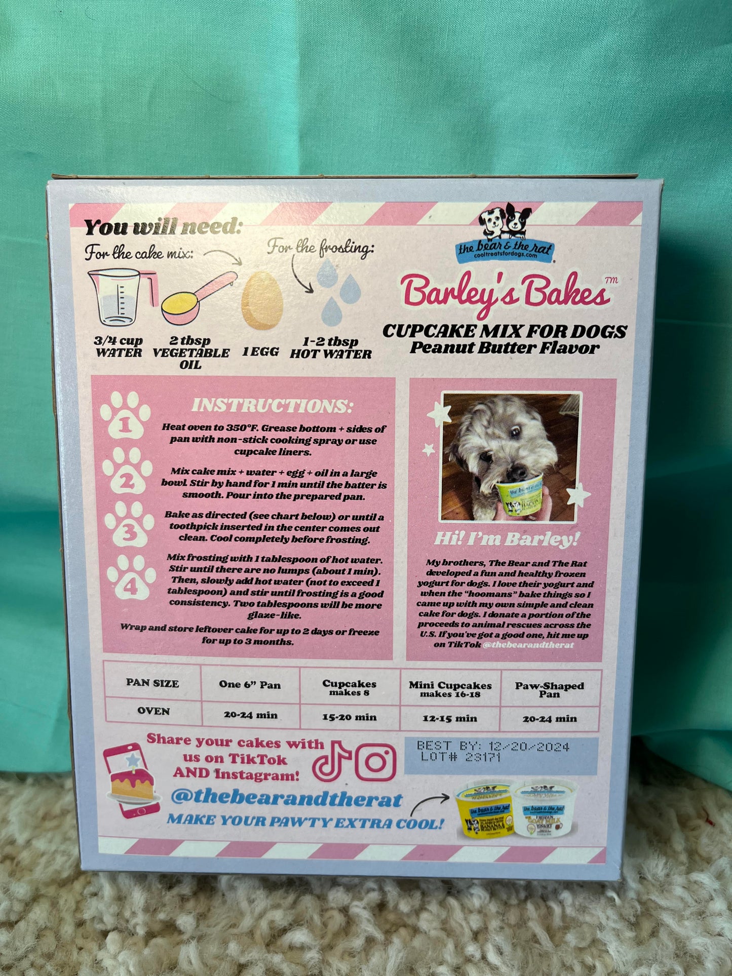 Barley's Bakes Cupcake Mix for Dogs