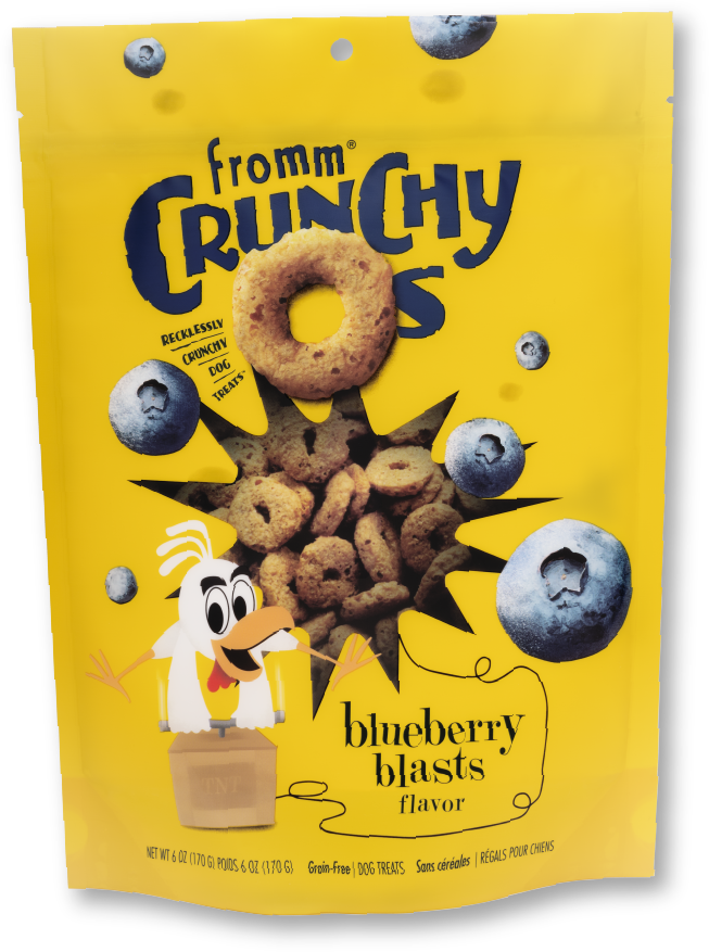 Fromm Crunchy O's Blueberry Blast Dog Treats,