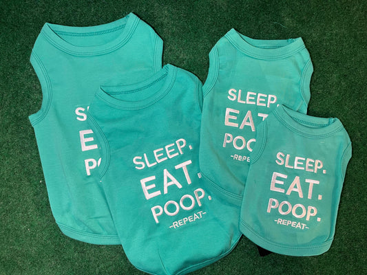 Parisian Pets T-shirt "Eat. Sleep. Poop. Repeat"