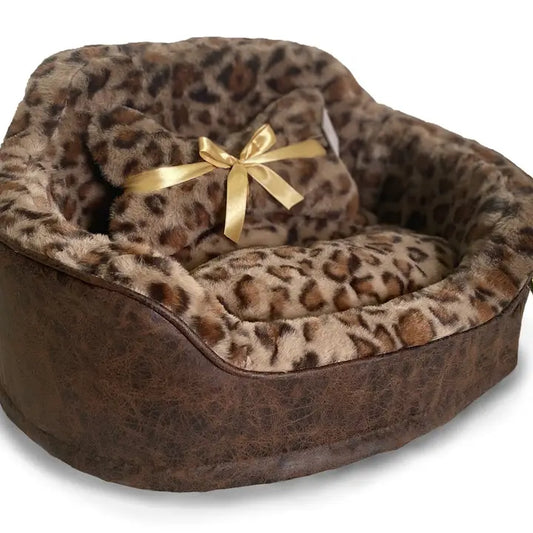 Precious Tails Leopard Princess Bed