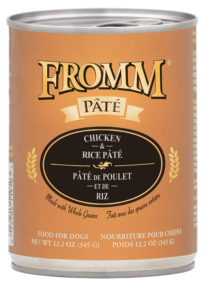 Fromm Chicken & Rice Pate Canned Dog Food, 12.2-oz