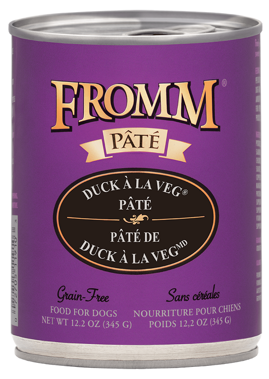 Fromm Duck A La Veg Pate Canned Dog Food, 12.2-oz