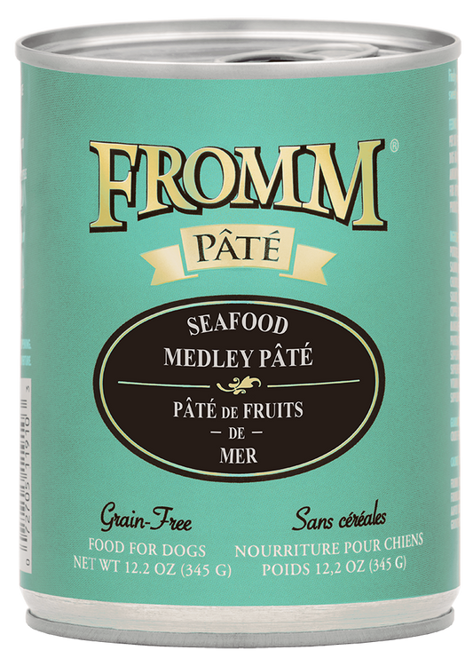 Fromm Seafood Medley Pate Canned Dog Food, 12.2-oz