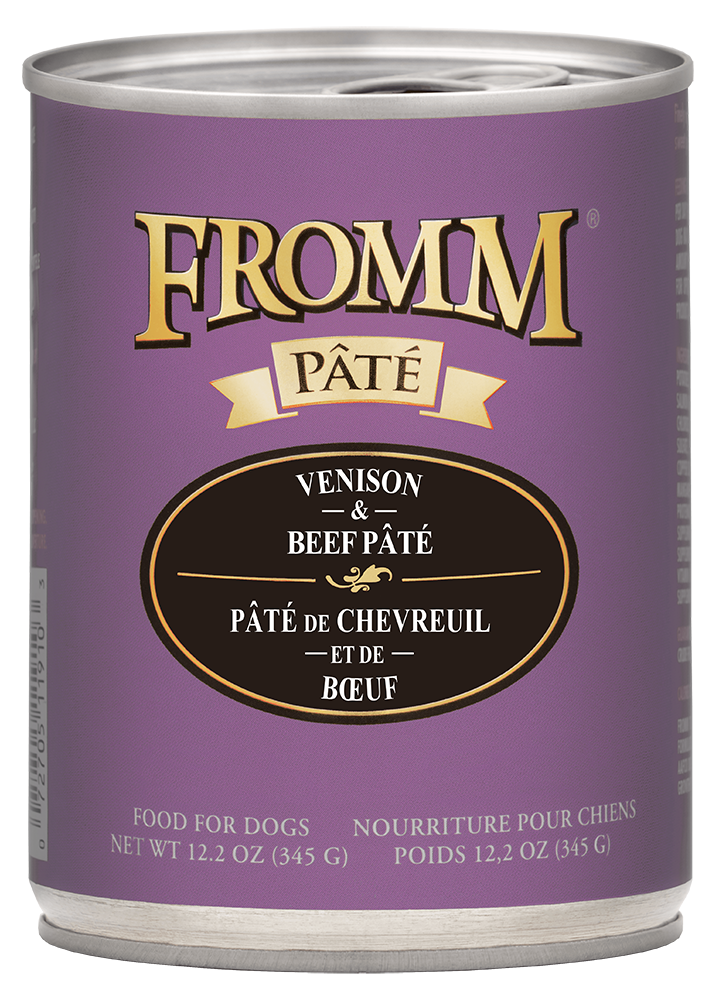 Fromm Venison & Beef Pate Canned Dog Food, 12.2-oz