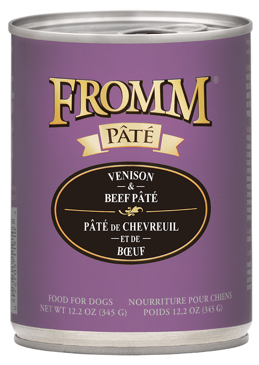 Fromm Venison & Beef Pate Canned Dog Food, 12.2-oz