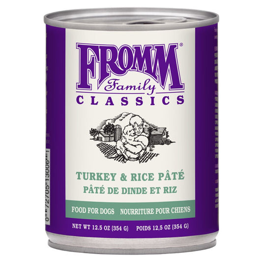 Fromm Family Classics Turkey and Rice Pate, 12.5oz