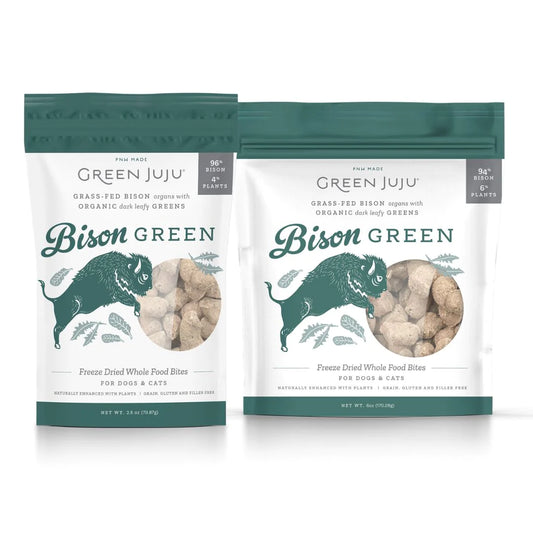 Green Juju Bison Green Freeze Dried Treats 2.5oz