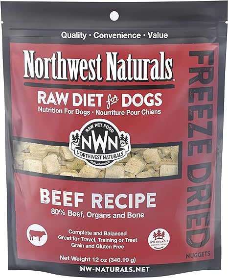 Northwest Naturals Raw Diet Beef Nuggets Freeze Dried Dog Food