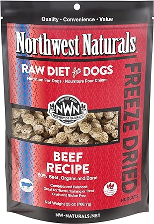 Northwest Naturals Raw Diet Beef Nuggets Freeze Dried Dog Food