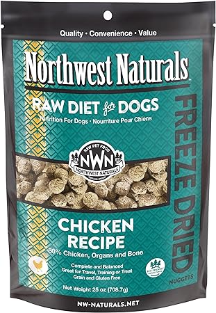 Northwest Naturals Raw Diet Chicken Nuggets Freeze Dried Dog Food