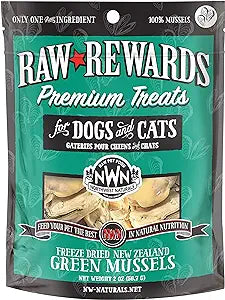 Northwest Naturals Raw Rewards Green Mussels Treats 2oz