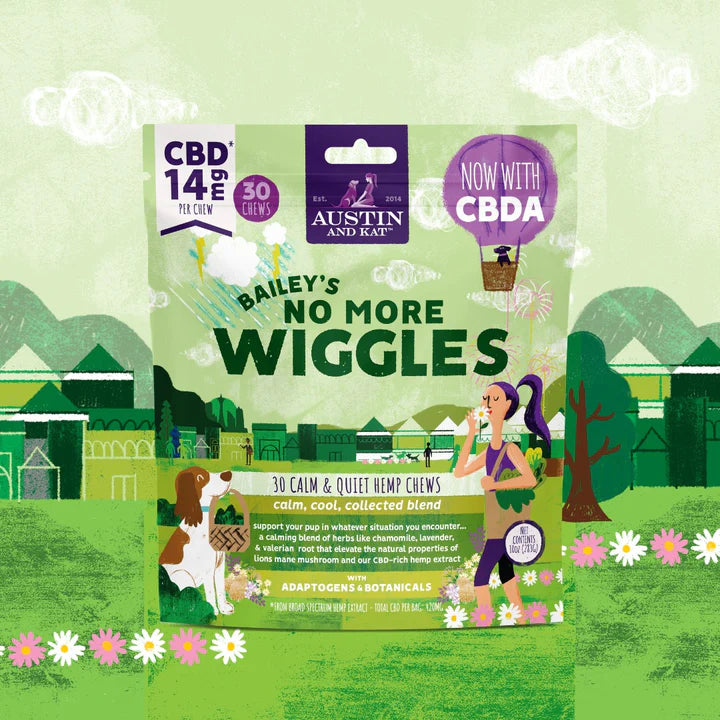 Austin and Kat Bailey's No More Wiggles CBD Chews, 10oz