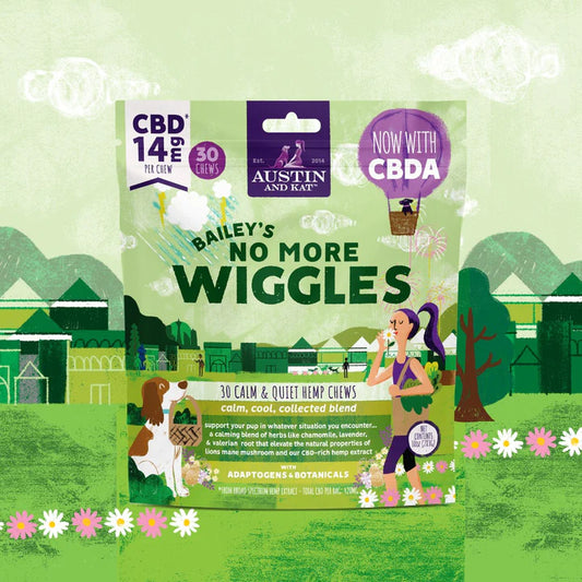 Austin and Kat Bailey's No More Wiggles CBD Chews, 10oz