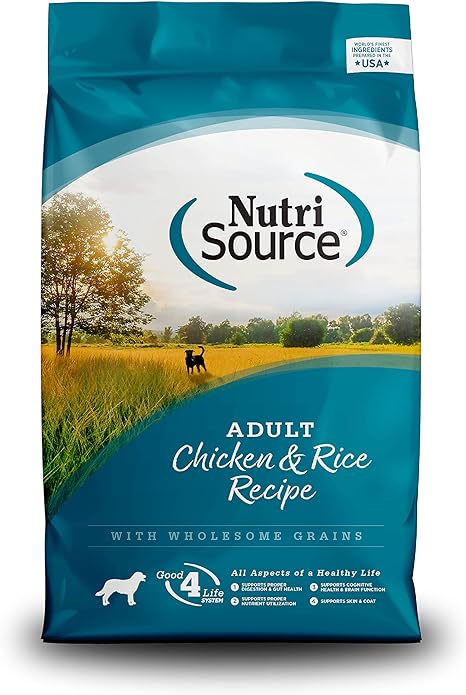 NutriSource Adult Chicken & Rice Recipe Wholesome Grains Dry Food