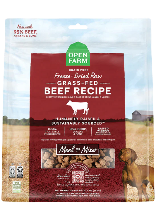 Open Farm Grain Free Freeze-Dried Raw Grass-Fed Beef Recipe