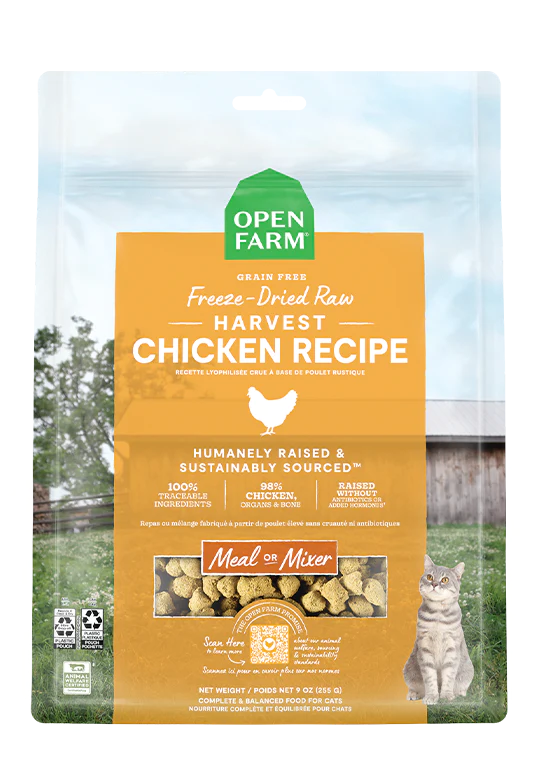 Open Farm Grain Free Freeze-Dried Raw Harvest Chicken Recipe