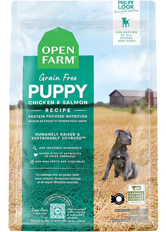 Open Farm Grain Free Puppy Chicken & Salmon Recipe, 4lb