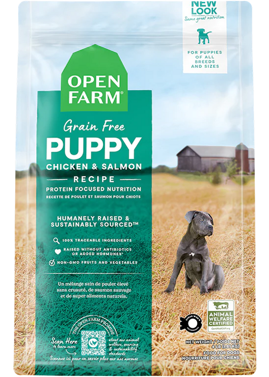 Open Farm Grain Free Puppy Chicken & Salmon Recipe, 4lb