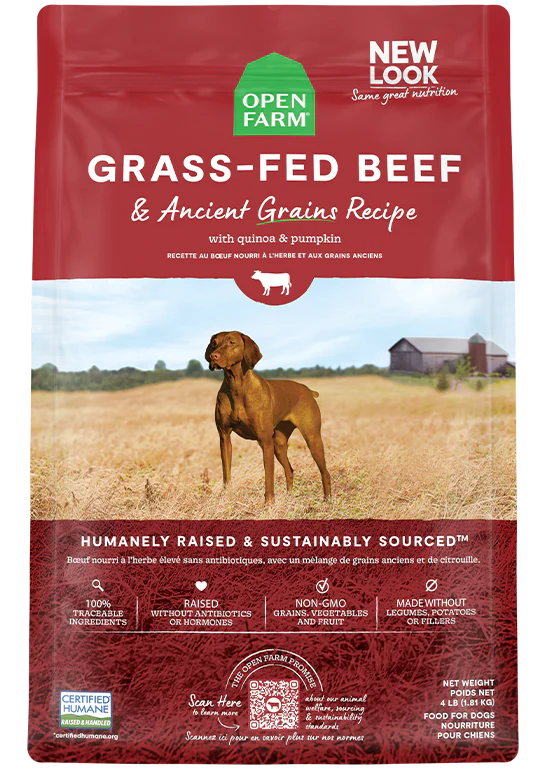 Open Farm Grass-Fed Beef & Ancient Grains Recipe