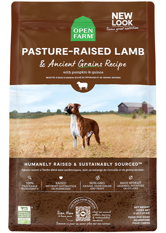 Open Farm Pasture-Raised Lamb & Ancient Grains Recipe