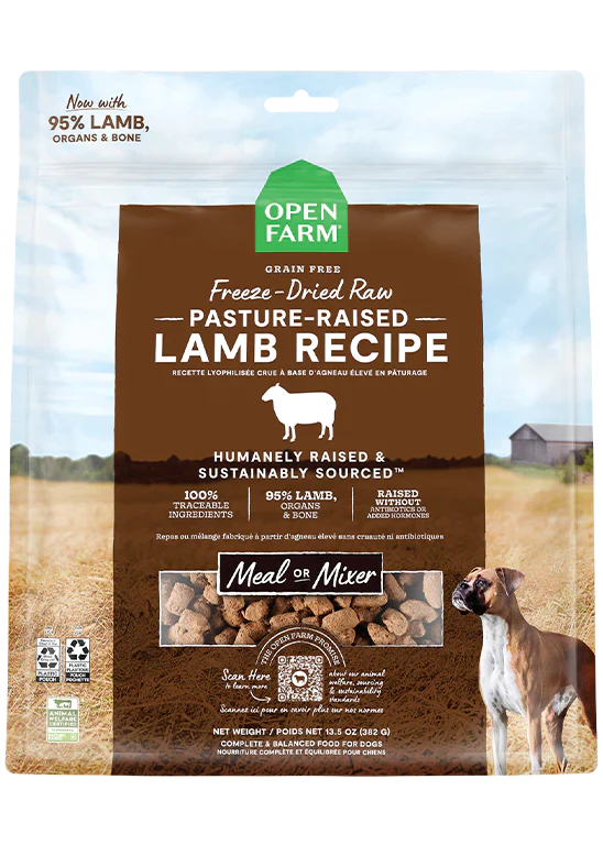 Open Farm Grain Free Freeze-Dried Raw Pasture-Raised Lamb Recipe