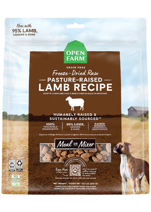 Open Farm Grain Free Freeze-Dried Raw Pasture-Raised Lamb Recipe