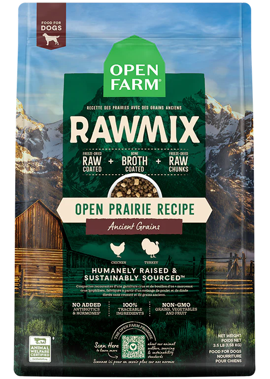 Open Farm RawMix Open Prairie Recipe Ancient Grains, 3.5lb