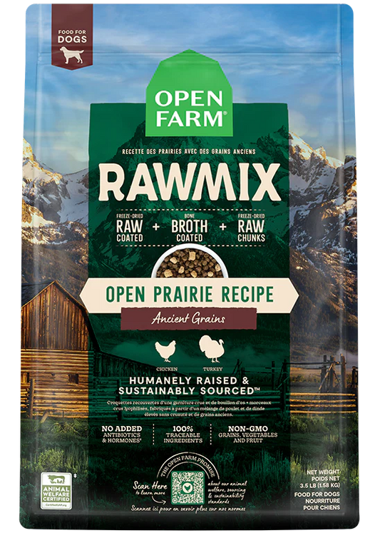 Open Farm RawMix Open Prairie Recipe Ancient Grains, 3.5lb