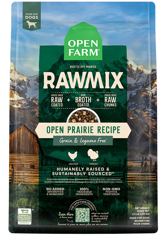 Open Farm RawMix Open Prairie Recipe Grain & Legume Free