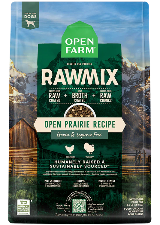 Open Farm RawMix Open Prairie Recipe Grain & Legume Free