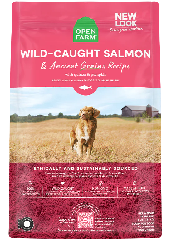 Open Farm Wild-Caught Salmon & Ancient Grains Recipe, 22lb