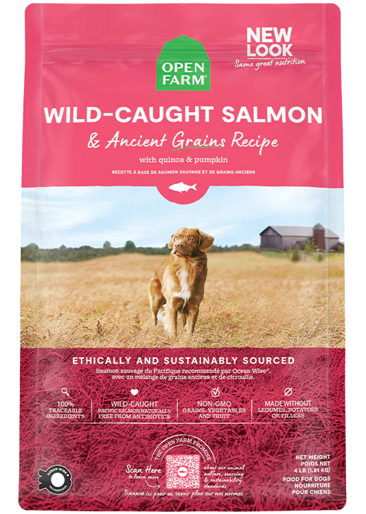 Open Farm Wild-Caught Salmon & Ancient Grains Recipe, 22lb