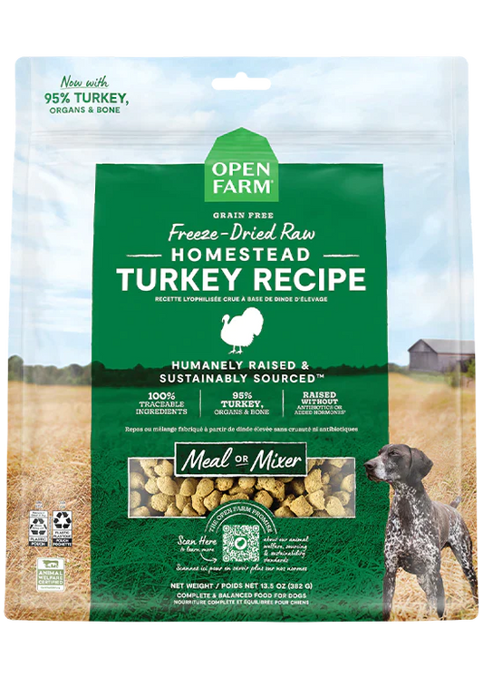 Open Farm Grain Free Freeze-Dried Raw Homestead Turkey Recipe